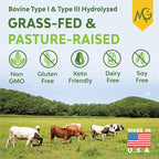 MariGold Grass-fed Collagen Peptides Protein - Horchata 1LB - 100% Pure, Type I & III Hydrolyzed Bovine Collagen, Non-GMO, Hormone Free, Dairy Free, Keto-Friendly, Healthy Joints and Skin