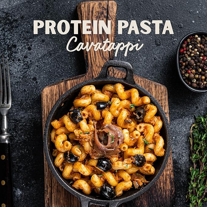 Al Dente Protein Pasta Cavatappi – 30g High Protein, Lower Carb, High Fiber. Artisanal Flavor: Cage-Free Eggs & Semolina. Keto and Point-Based Diet-Friendly. 10oz Bags (Pack of 8)