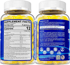 Sugar Free Glucosamine Chondroitin MSM Gummies - Max Strength Mobility Supplement for Women & Men w/ Glucosamine Sulfate 2000mg, Boswellia, Curcumin & Hyaluronic Acid - Flexibility Support - 60Cts