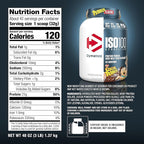 Dymatize x Cocoa Pebbles ISO100 Whey Protein Powder Isolate, 25g of Protein, 5.5g BCAAs, 120 Cal., Gluten Free, 1g Fat, 1g Sugar, 2g Carb (42 Servings)