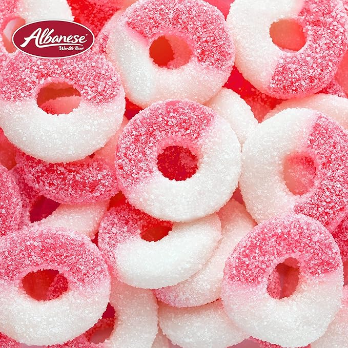 Albanese World's Best Gummi Watermelon Rings | 4.5lbs of Candy | Gluten Free, Fat Free, Soft and Chewy Gummy Rings | Perfect for Parties, Baking with Kids, and On The Go Snacking