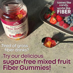 Country Farms Fiber Care Prebiotic Gummies,6g of Fiber Per Serving,GLP-1 Booster,FOS from Beets,Digestive Health and Bloat,Supports Regularity,Mixed Fruit Flavor,120 Gummies,40 Servings,(Pack of 2)