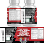 Clean Nutraceuticals Tart Cherry Extract Capsules with Turmeric Moringa Cranberry Chanca Piedra Celery Quercetin ACV Pomegranate L Selenomethionine - Uric Levels - 120 Ct