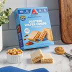 Atkins Peanut Butter Protein Wafer Crisps, Protein Dessert, 4g Net Carb, 1g Sugar, Keto Friendly, 5 Count (Pack of 4)