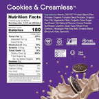 OWYN Only What You Need Plant Based Protein Shake, 20g Vegan Protein from Organic Pumpkin Seed, Flax, Pea Blend, Prebiotic Supplement, Superfood Greens, Gluten & Soy-Free (Cookies & Creamless)