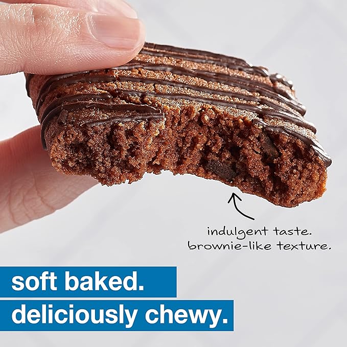 KIND Soft Baked Squares, Chocolate Almond Flour Brownie, Gluten Free, Healthy Snack Bars, 5g Protein, 6 Count