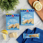 Atkins Lemon Wafer Crisps, Protein Snack, 10g Protein, 4g Net Carbs, 1g Sugar, 5g Fiber, 5 Count