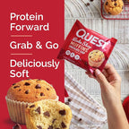 Quest Nutrition Chocolate Chip Muffin, 10g Protein, 2g Net Carb, Less than 1g Sugar, Protein Snack, 8 Count