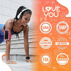 Love You Joint Support Supplement for Relief - Glucosamine, Chondroitin, MSM & Turmeric - Supports Mobility & Flexibility (Bones, Back, Knees, Hands), 90 Tablets, 45-Day Supply - Made in USA