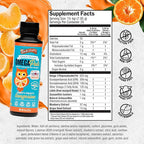 Barlean's Omega 3 Fish Oil Liquid Supplement for Kids, 500 mg of EPA and DHA Fatty Acid for Brain & Eye Health, Hooty Fruity Tangerine, 8 oz, 2 Pack