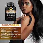 10X Potent Hair Skin and Nail Growth Vitamins Infused with Keratin + Collagen + Silica for Vibrant Hair- Extra Strength Biotin 5000mcg