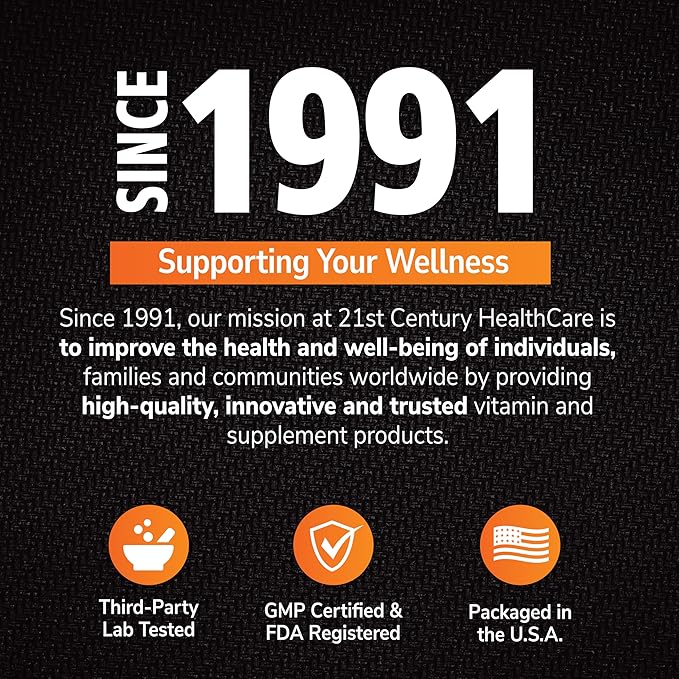 21st Century Full Fuel 365 Electrolyte Gummies, Orange Flavor, 60 Count, Daily Hydration and Electrolyte Replenishment with Potassium, Zinc, B-12, Magnesium