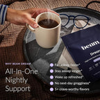 Beam Dream Sleep Powder – Sleep Aid for Adults with Melatonin, Magnesium, L-Theanine, Reishi Mushroom & Apigenin Sleep Supplement, Sleepy Cocoa Bedtime Drink Mix, Cinnamon Cocoa Flavor, 30 Servings