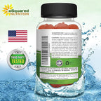 aSquared Nutrition Apple Cider Vinegar Gummies - 1500mg Per Serving - with The Mother - 90 ACV Gummies w/Vitamin B6 & B12, Folic Acid - Vegan Gummy Supplement Alternative to Capsules Pills & Drink