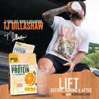 WILD SOCIETY - Clear Protein Powder + Electrolytes - 20g Clear Whey Protein Isolate Drink - Zero Sugar - 0g Lactose - Natural Flavors & Colors - Muscle Post Workout Recovery - Rocket Pop, 16 oz