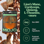 Mojo Extra Strength Focus Gummies with Lion’s Mane, Panax Ginseng, Ginger Root, Cordyceps, SAM-e, and Nootropics, Energy and Focus Supplement, Vegan, Strawberry Tangerine (2 Pack)