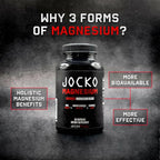 Jocko Fuel Magnesium Complex Supplement - Magnesium Glycinate, Citrate, & Taurate Capsules Dietary Supplement for Muscle Recovery & Relaxation, Heart, Nerve, Bone Support, & Sleep 30-Day Supply
