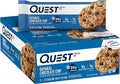 Quest Nutrition Oatmeal Chocolate Chip Protein Bars, 20g Protein, 1g Sugar, 5g Net Carb, Gluten Free, Keto Friendly, 12 Count