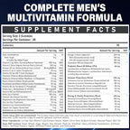 Methylated Multivitamin Gummies for Men - Mens Multivitanins Gummy with Vitamins A C D K E, Methylated Folate, B Complex, Probiotics, Omega-3, CoQ10, Herbal Blend - Support Energy & Immune Health
