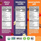 Noka Superfood Fruit Smoothie Pouches Variety Pack, Healthy Snacks with Flax Seed, Plant Protein and Prebiotic Fiber, Vegan and Gluten Free Snacks, Made in USA, Organic Squeeze Pouch, 4.22 oz, 6 Count