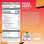Legendary Foods Pizza Party Protein Chips – Popped Tortilla Style – 22g High Protein, 4g Net Carbs, Low Sugar, Gluten Free, Keto Snack Packs – 10 Count – Healthy Crunchy Chips