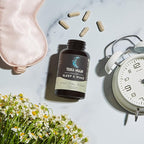 TERRA ORIGIN Healthy Sleep & Wake | Natural Sleep Aid Supplement for Adults | Restful and Awake Refreshed | GABA, L-Tryptophan, Melatonin, Chamomile, Valerian, PassionFlower | 60 Capsules