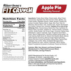 FITCRUNCH Snack Size Protein Bars, 6-Layer Baked Bar, 3g of Sugar & Soft Cake Core (9 Bars, Apple Pie)