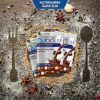 Quick Slim Meal Replacement Shake for Weight Loss, 30 Servings, 20g Protein, 27 Vitamins & Minerals, Dietary Fiber, Low Carb, Gluten Free (Double Chocolate, 30 Sachets)