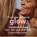 Nature’s Bounty Optimal Solutions Advanced Hair, Skin and Nails Pectin Gummies, 2x Biotin Per Serving, No Stick Gummy, Vegetarian Formula, Strawberry Flavor, 200 ct, 100 Total Servings