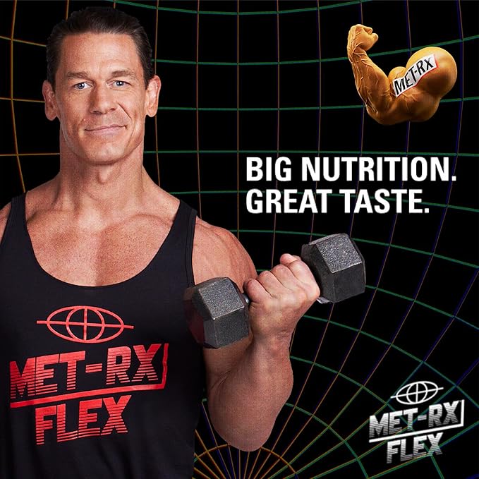 MET-Rx Big 100 Granola Protein Bar, Meal Replacement Bar, 28 G Protein, Chocolate Chip, Pack of 9