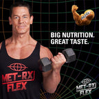 MET-Rx Big 100 Granola Protein Bar, Meal Replacement Bar, 32G Protein,Peanut Butter Chocolate Chip, Pack of 9