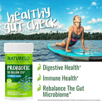 NATURELO Probiotics for Digestive Health, 50 Billion CFU, 60 Vegetarian Capsules, 11 Strains, Daily Use Supplement, Delayed Release, No-Fridge, Boosts Immune System, Probiotics for Women & Men