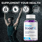 (2 Pack) Primo Boost XL Gummies, Official Primo Boost XL Gummys with All Natural Ingredients, Advanced PrimoBoost Health & Wellness Formula with Max Strength Active Lifestyle Vitamins (120 Gummies)