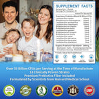 ZEBORA Probiotics for Women, Men and Kids, Prebiotics and Probiotics Powder for Digestive and Immune Gut Health - Support Healthy-Respiratory-System Gluten Free and Non GMO, 30 Packets