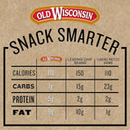 Old Wisconsin Beef Sausage Snack Sticks, Naturally Smoked, Ready to Eat, High Protein, Low Carb, Keto, Gluten Free, 26 Ounce Resealable Package (Pack of 2)