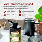 Barlean's Peppermint Olive Leaf Complex Liquid Immune Support Supplement, 95mg Oleuropein Antioxidants, 8 oz