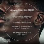 Advanced Clinicals Brightening Vitamin C Face Cream Gel With Niacinamide + Hyaluronic Acid | Vitamin C Moisturizer Lotion For Face Visibly Diminishes Look Of Dark Spots & Uneven Skin Tone, 2.5 Fl Oz