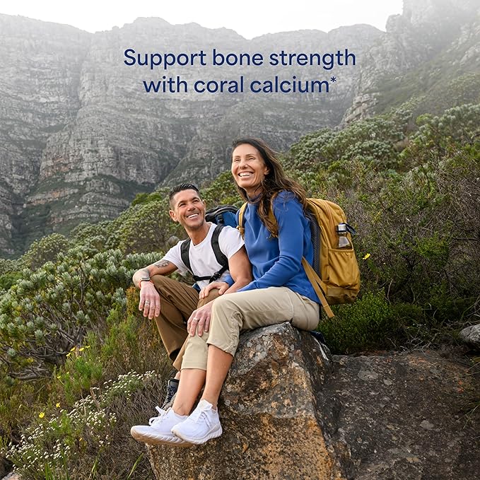 Puritan's Pride Triple Strength Coral Calcium 1500mg with Bone-Active™, Dietary Supplement for Heart, Nerve, and Muscle Support, 2 Month Supply, 120 Rapid Release Capsules