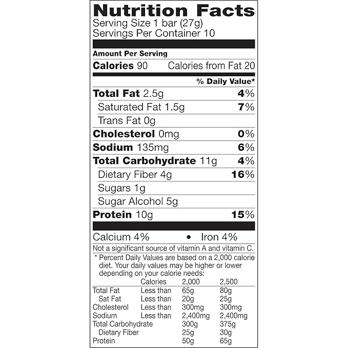 Protein One 90 Calorie Keto Protein Bars, Peanut Butter Chocolate, 10 ct (Pack of 6)