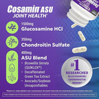 Nutramax Laboratories Cosamin® ASU Joint Health Supplement with Glucosamine, Chondroitin & ASU for Adult Men & Women, Joint Supplement, 150 Capsules