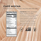 Evolve Plant Based Protein Shake, Café Mocha, 20g Vegan Protein, Dairy Free, No Artificial Sweeteners, Non-GMO, 10g Fiber, 11oz, (24 Pack) (Formula May Vary)