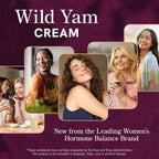 Wild Yam Cream for Hormone Balance | 3450mg Wild Yam for Herbal Menopause & PMS Support | Enriched with Vitex, Black Cohosh, Lavender & More | Estrogen & Progesterone Free Balancing Cream | 4 Oz.