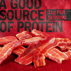 Jack Link's Bacon Jerky, Hickory Smoked - Flavorful Ready to Eat Meat Snack with 11g of Protein per Serving, Made with 100% Thick Cut Real Bacon, Protein Snack, Keto Friendly, 2.5 oz.