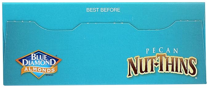 Blue Diamond Almonds, Pecan Thins Gluten Free Cracker Crisps perfect for Snacking, 4.25 oz