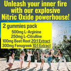 SHIZAM Beets Fenugreek Super Nitric Oxide Gummies w L-Arginine L-Citrulline, Beet Root Chews Chweable Chewables Capsules Pills Supplement Supplements Alt, Bootroot Flow Adults Men Beats