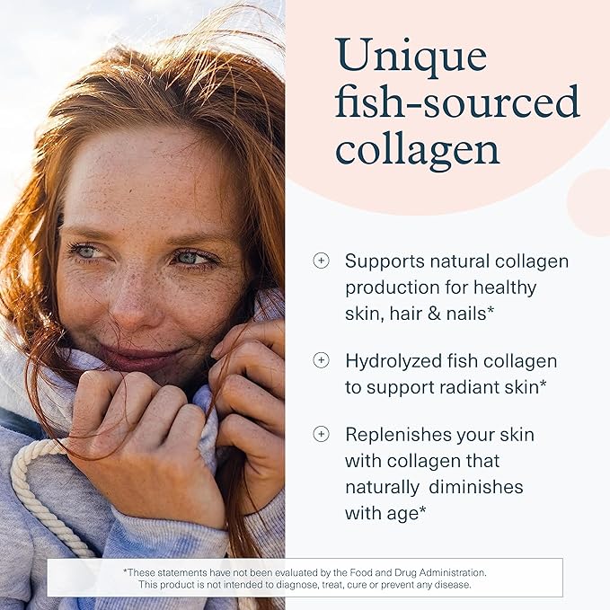 Youtheory Marine Collagen Tablets - 2,500 mg Fish-Sourced Collagen Peptides- with Vitamins A, C, E, B6 & B12 - Supports Joint & Nail Health* - Highly Absorbable - 290 Tablets (58-Day Supply)