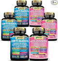 Cortisol & Myo-Inositol Supplement Bundle, Soothe & Smooth Bundle, Cortisol Balance, GABA, Magnesium, Ashwagandha, L-Theanine, D-Chiro Inositol, Folate, Berberine, Chasteberry, Zinc (3 Pack)