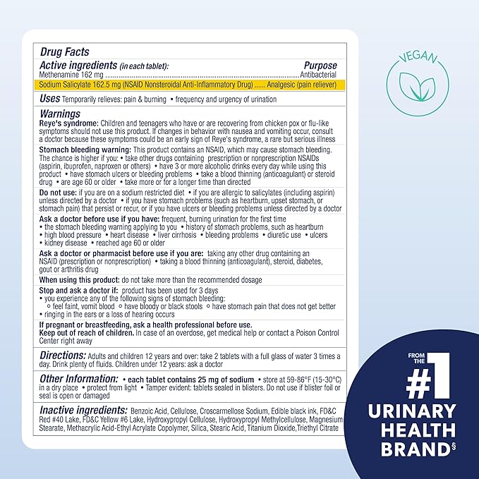 AZO Urinary Tract Defense Antibacterial Protection, FSA/HSA Eligible, Helps Control a UTI Until You Can See a Doctor, from The No. 1 Most Trusted Urinary Health Brand, 24 Count (Pack of 1)