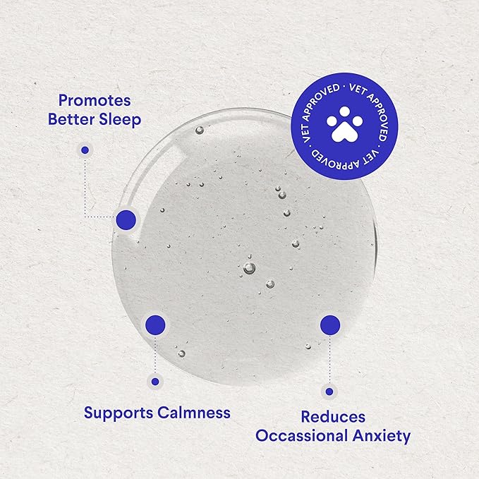 Wonder Paws Melatonin for Dogs – Pet Melatonin with L-Theanine (Suntheanine®) –Occasional Anxiety Relief for Dogs, Stress, Calming, Relaxation & Sleep Support – Liquid Dog Melatonin 2oz (60ml)