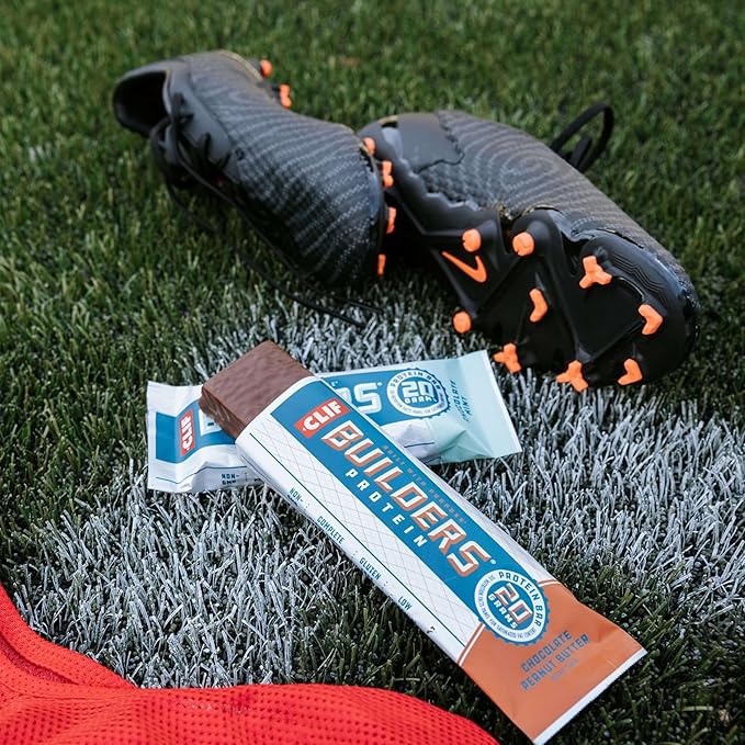 CLIF BUILDERS Protein Bars - Chocolatey Mint - 20g Plant Based Protein - Gluten Free - Non-GMO - Low Glycemic - No Artificial Sweeteners - 2.4 oz. (12 Pack)